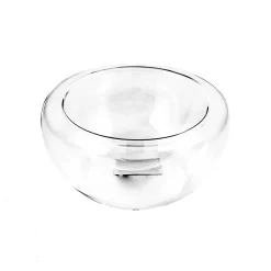 Portuguese Tableware 3 x 260ml Large Double-Walled Glass Bowl Clearance