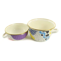 Kapka Enamel Abstract Enamel Mussel Pot Best