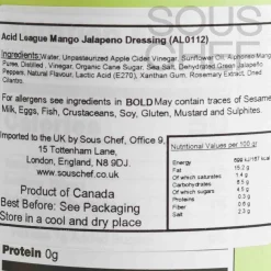 Acid League Mango Jalapeno Dressing, 300ml Outlet