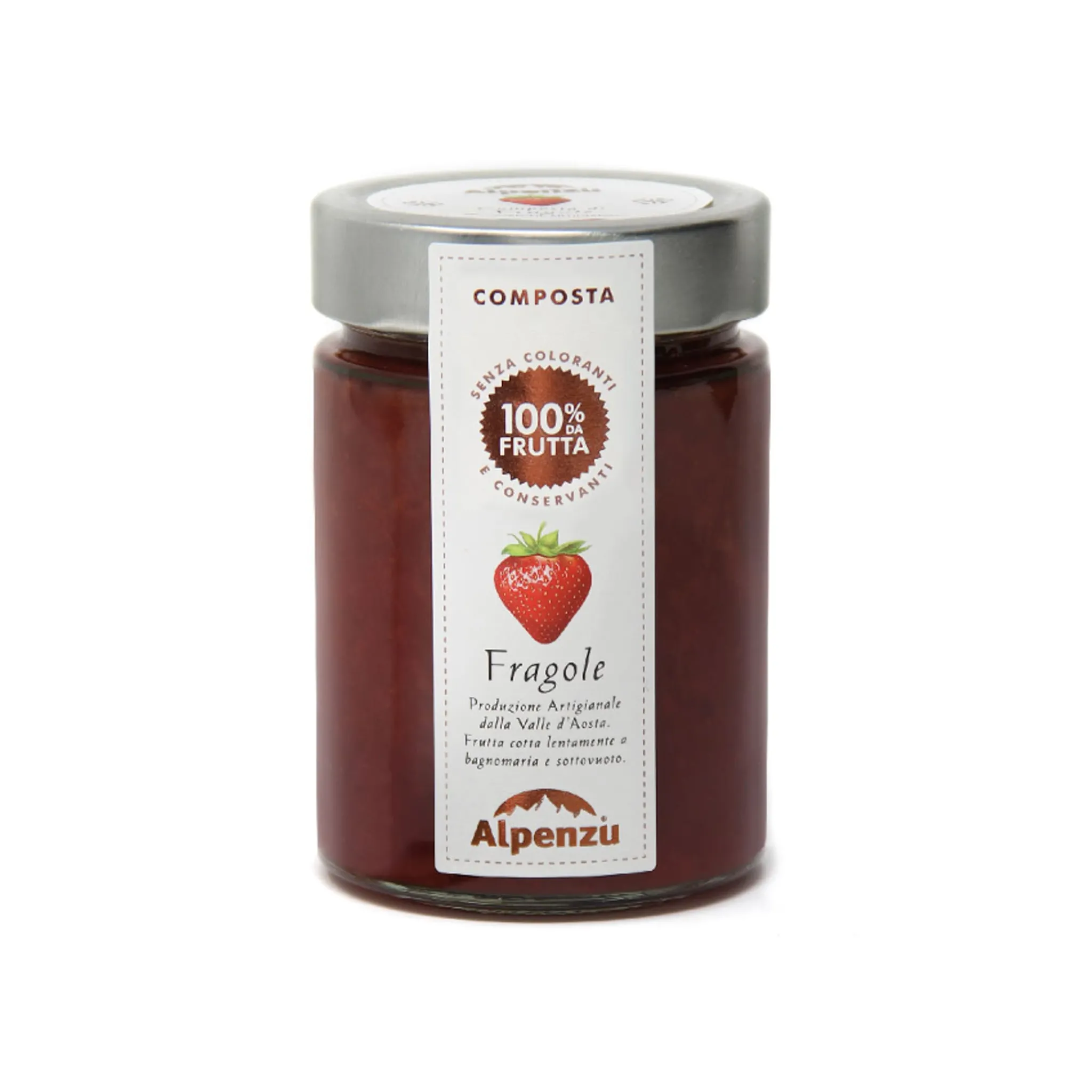 Alpenzu Strawberry Preserve 100% Fruit Jam, 350g Clearance