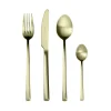 Herdmar Arco Brushed Champagne Gold 4 Piece Place Setting Cutlery Set Sale