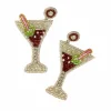 My Doris Beaded Martini Earrings Outlet