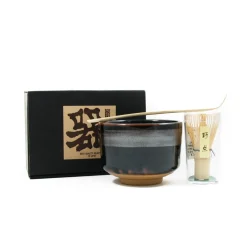 Kiji Stoneware & Ceramics Black Glaze Matcha Bowl Set Online
