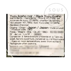 Kabosu Honke Black Yuzu Kosho, 50g Hot