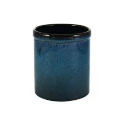 Ceramica Nicola Blue Glaze Kitchen Utensils Jar Hot