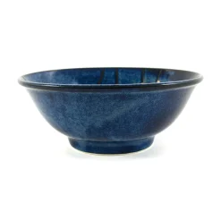 Kiji Stoneware & Ceramics Blue Sakura Ramen Bowl, 21cm New