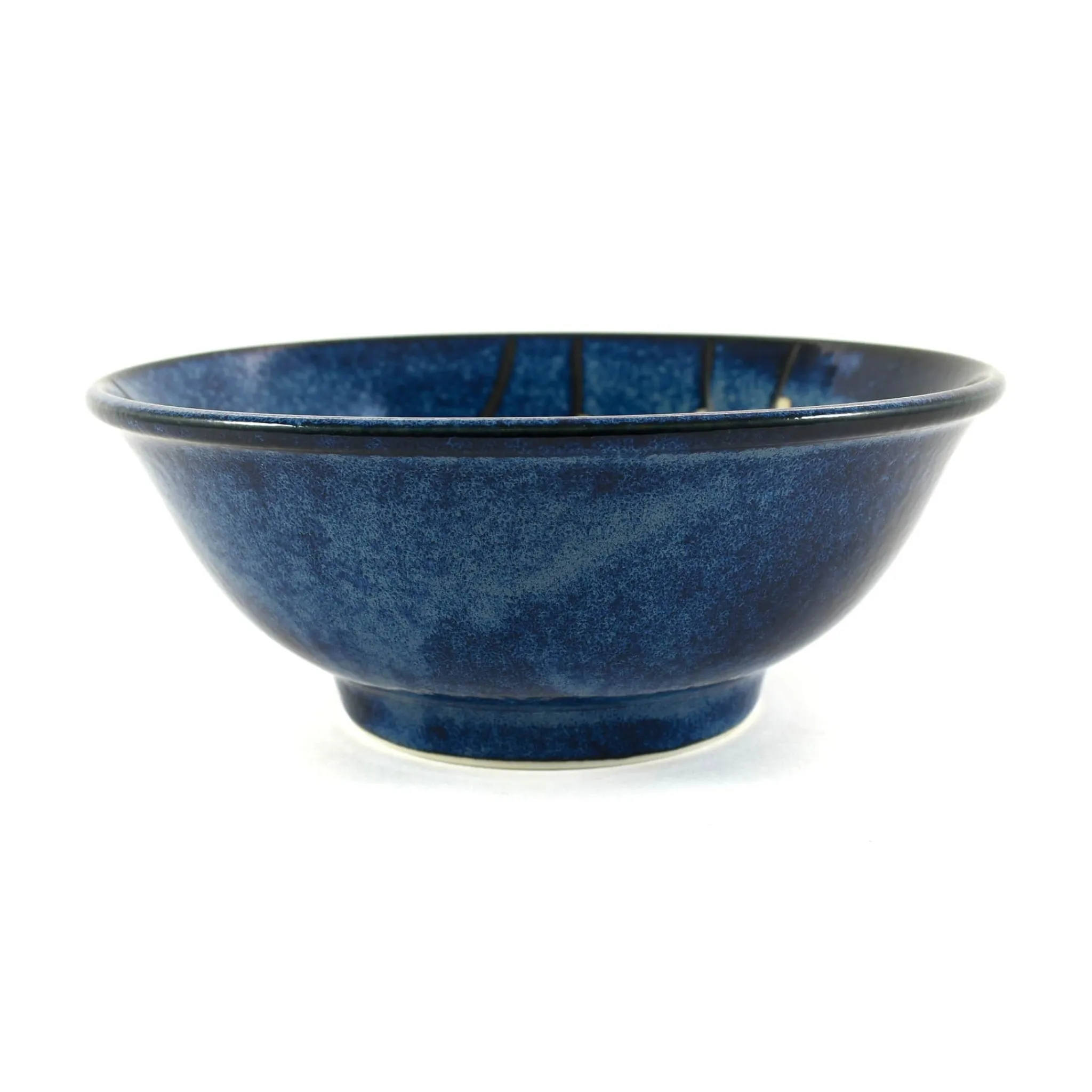 Kiji Stoneware & Ceramics Blue Sakura Ramen Bowl, 21cm New