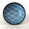 Kiji Stoneware & Ceramics Blue Wave Ramen Bowl, 21cm Clearance