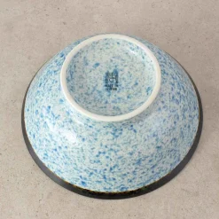 Kiji Stoneware & Ceramics Blue Wave Ramen Bowl, 21cm Clearance