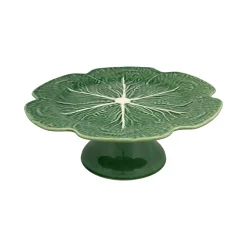 Bordallo Pinheiro Green Cabbage Cake Stand, 31cm Best