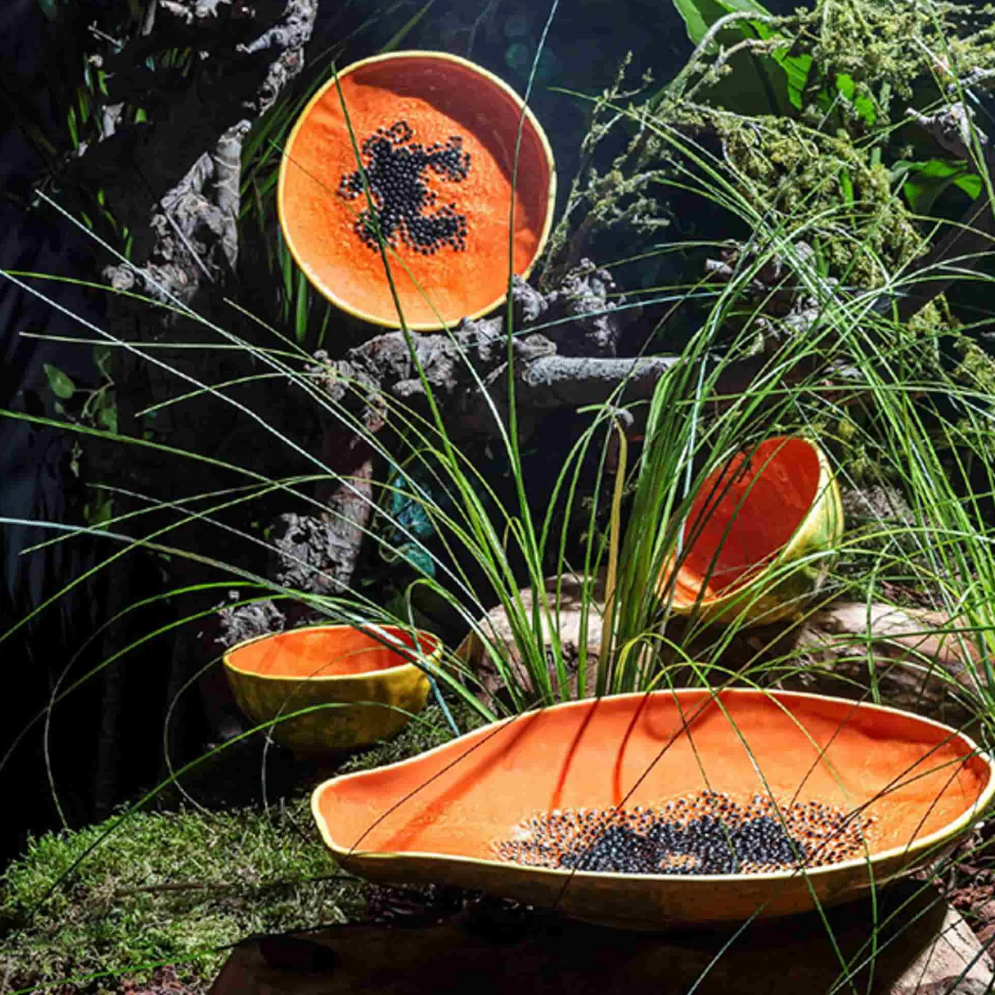 Bordallo Pinheiro Tropical Fruits Papaya Serving Platter, 35x23cm Best