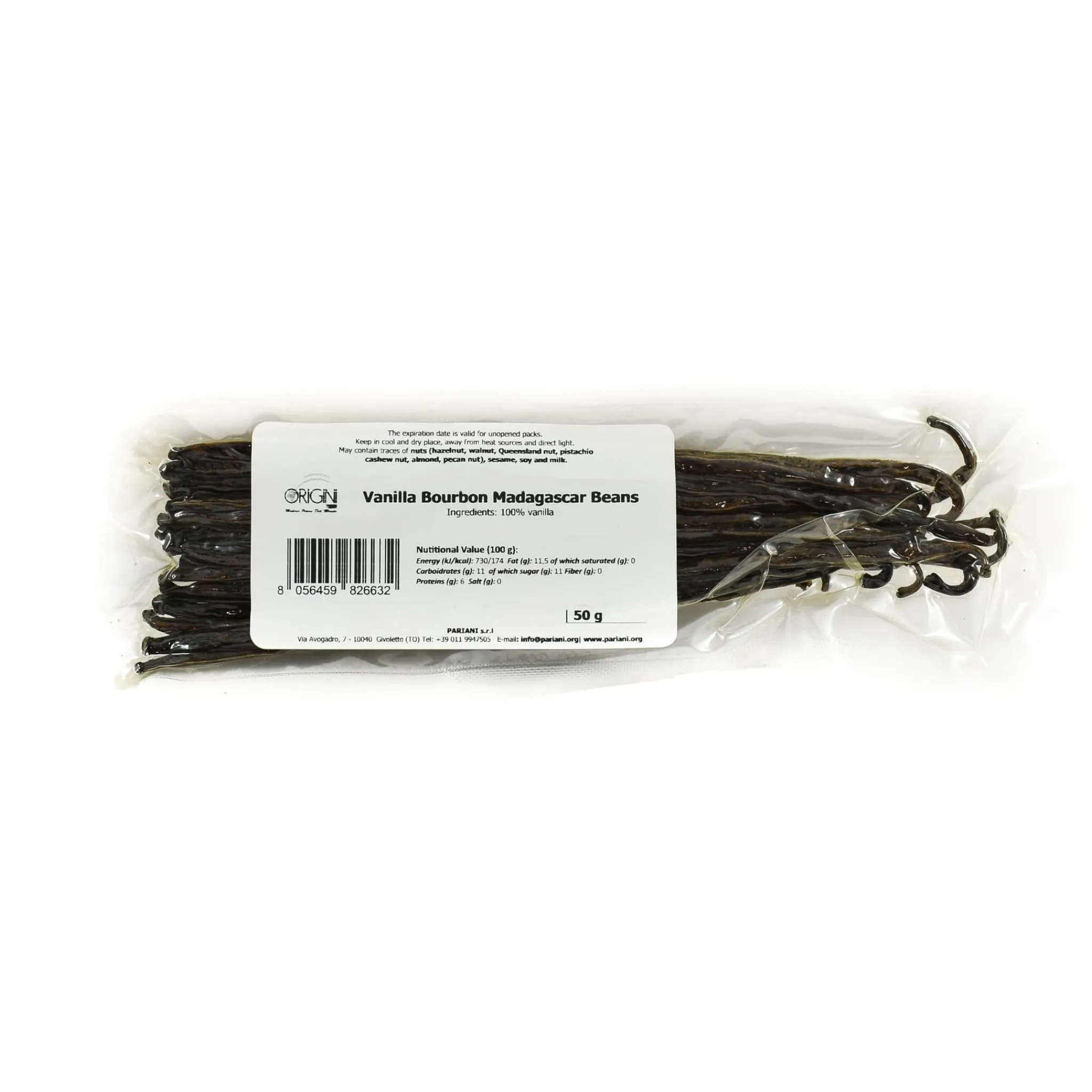 Pariani Bourbon Madagascar Vanilla Pods, 50g (approx. 15 pods) Outlet