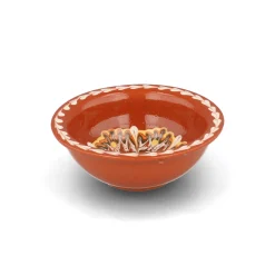 Bulgarian Pottery Bulgarian Troyan Brown Sauce Bowl, 10cm