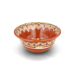Bulgarian Pottery Bulgarian Troyan Brown Soup Bowl, 16cm New
