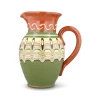 Bulgarian Pottery Bulgarian Troyan Mint Green Pitcher, 1 Litre