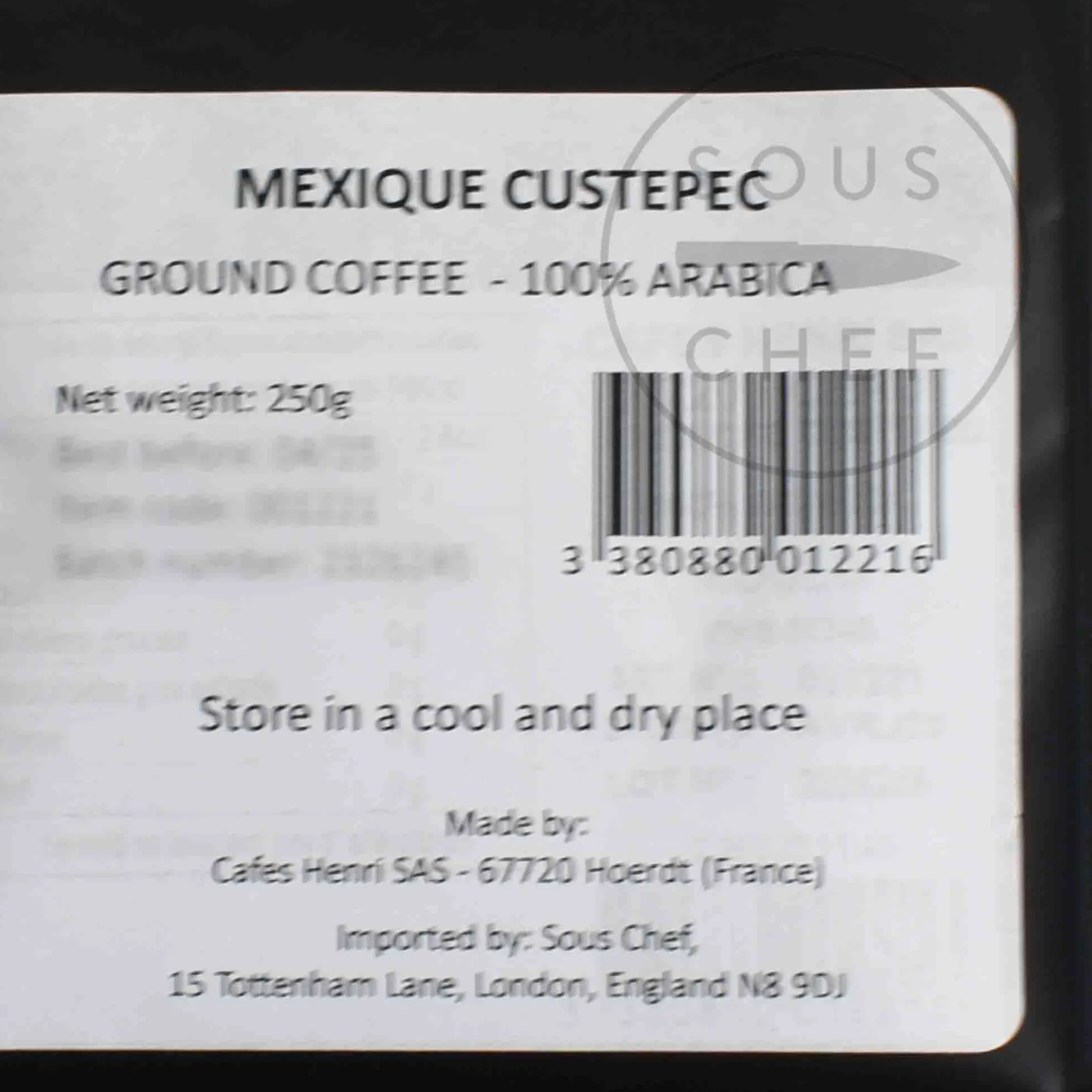 Cafes Henri Ground Mexican Coffee from Custepec, 250g Online