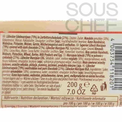 Carstens Plain Chocolate Covered Marzipan Bar - High Almond Content, 200g Hot