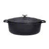 Chasseur Black Cast Iron Oval Dutch Oven, 29cm Best