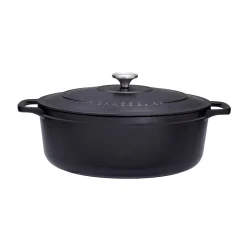 Chasseur Black Cast Iron Oval Dutch Oven, 29cm Best