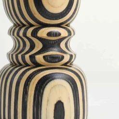 Chiarugi Black & White Stripe Pepper Mill, 28cm Sale