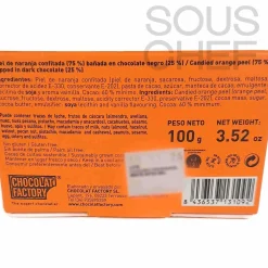 Chocolat Factory Dark Chocolate Covered Orange Peel, 110g New