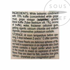 Christine Le Tennier White Balsamic and Black Truffle Flavor Pearls Discount