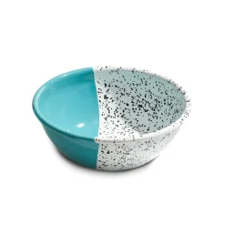 Kapka Enamel Colour Pop Enamel Salad Bowl, Turquoise Discount