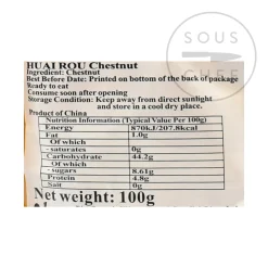HR Cooked Chestnuts, 100g Sale
