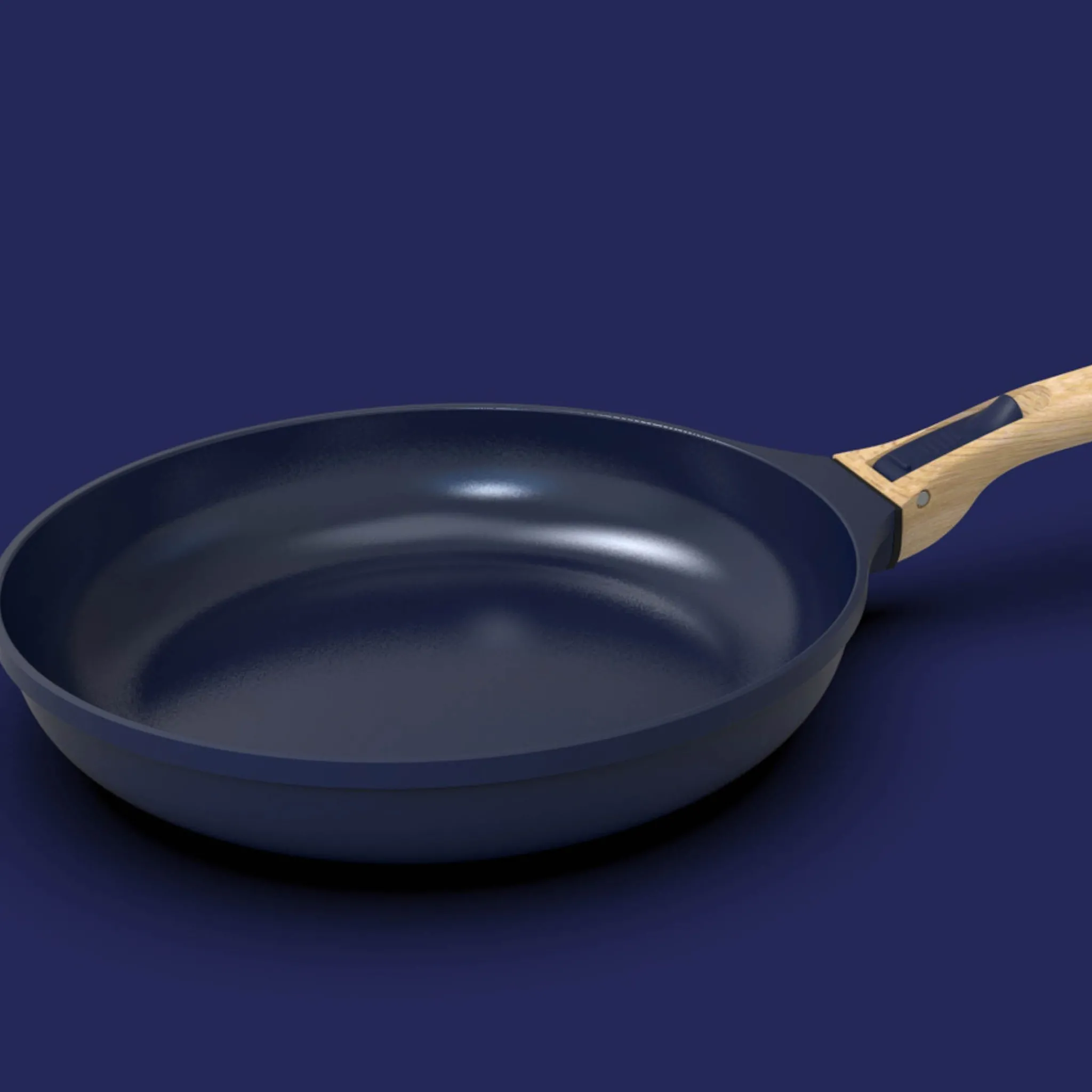 Cookut Lightweight Non-Stick 3 Piece Cookware Set with Detachable Handles, Blue, BPA-Free Best