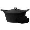 Cookut Lightweight Non-Stick Dutch Oven with Pot Holders, Black, BPA-Free Sale