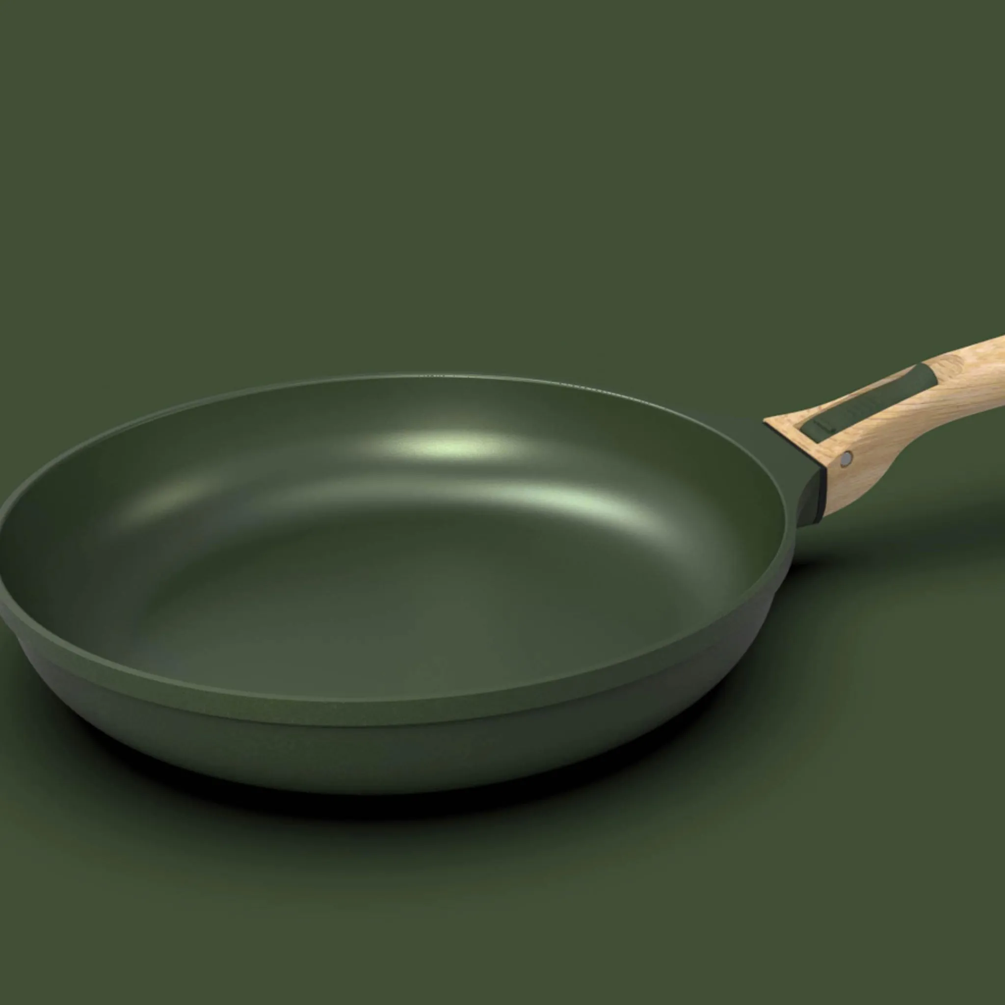 Cookut Lightweight Non-Stick 3 Piece Cookware Set with Detachable Handles, Green, BPA-Free Best