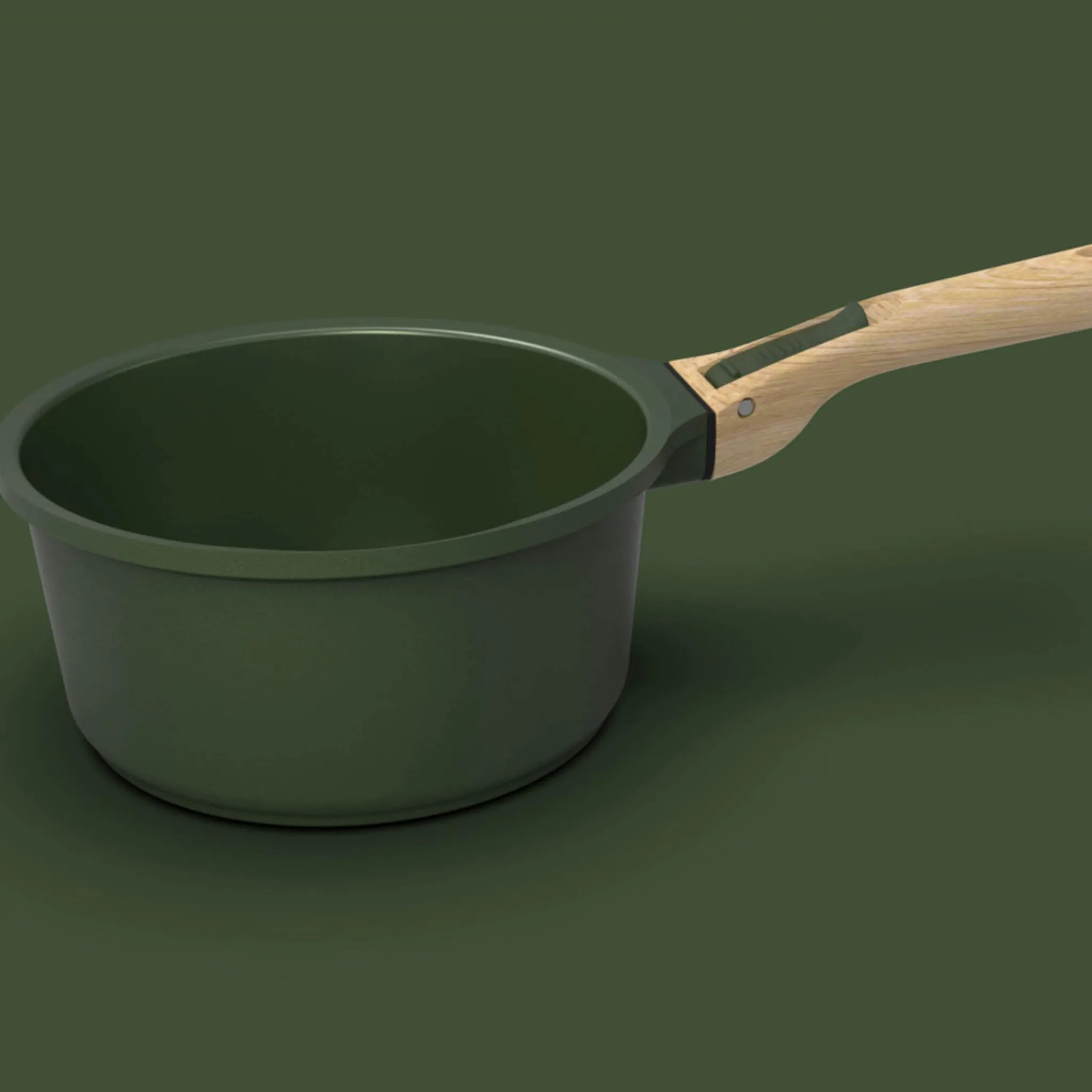 Cookut Lightweight Non-Stick 3 Piece Cookware Set with Detachable Handles, Green, BPA-Free Best