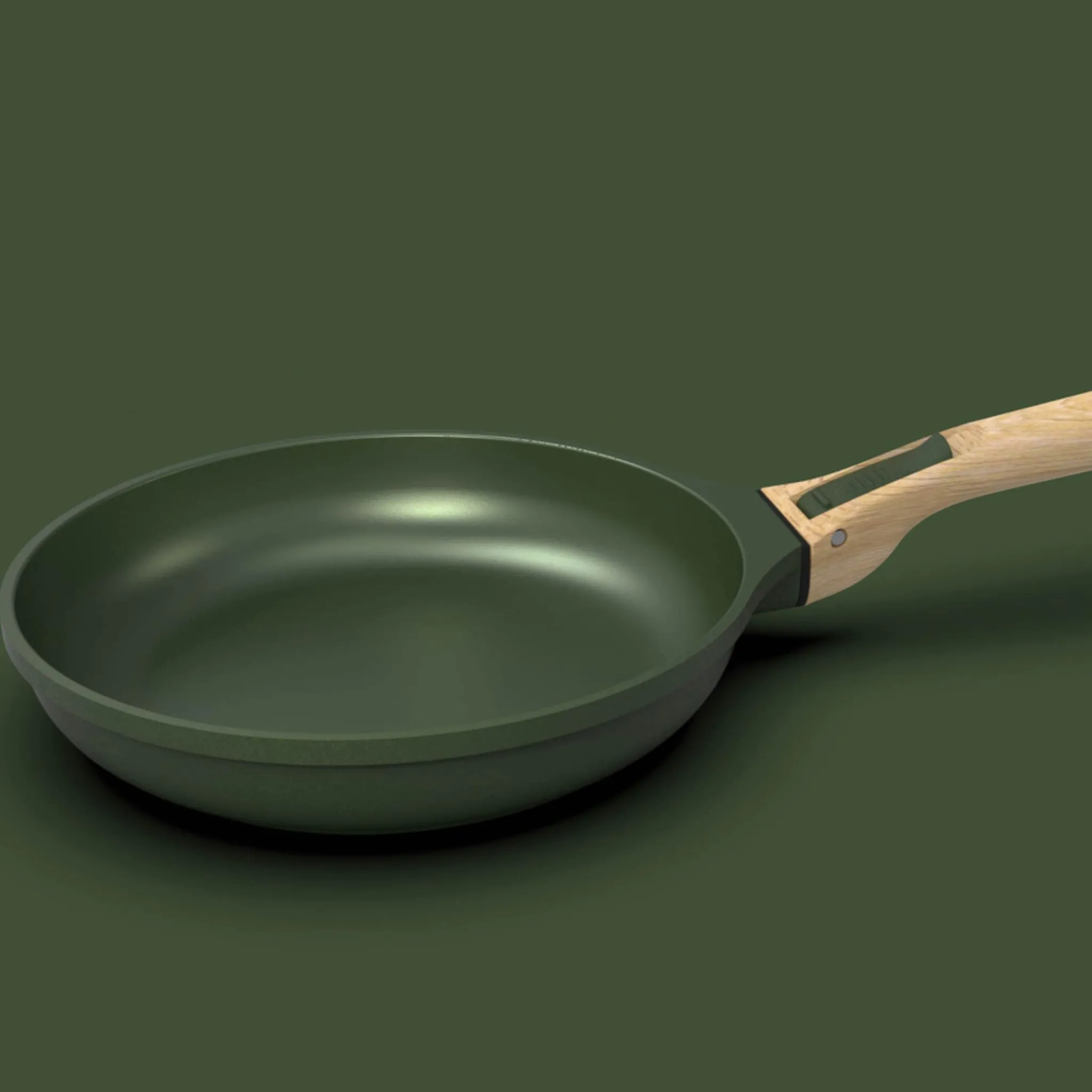 Cookut Lightweight Non-Stick 3 Piece Cookware Set with Detachable Handles, Green, BPA-Free Best