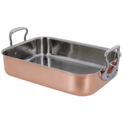 De Buyer Copper & Stainless Steel Roasting Tin, 35cm x 25cm Hot