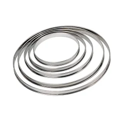 De Buyer Stainless Steel Tart Ring, 20cm Clearance