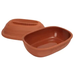 Dexam Terracotta Chicken Roaster with Lid, 21x30cm Online