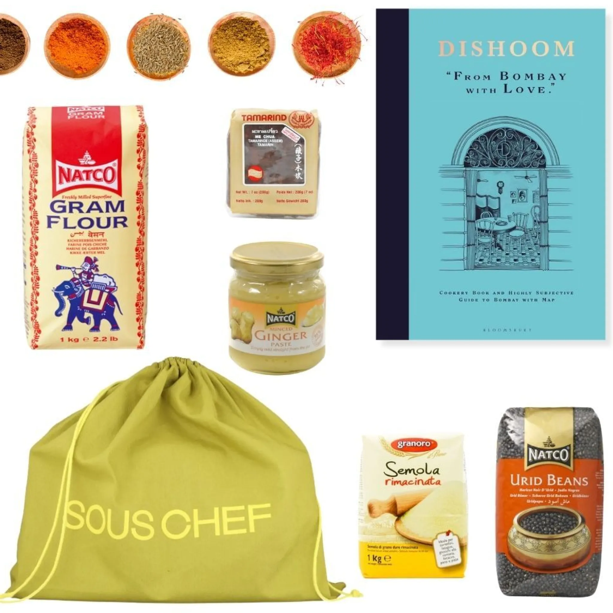 Sous Chef Dishoom Cookbook & Our Ingredients Selection Hot