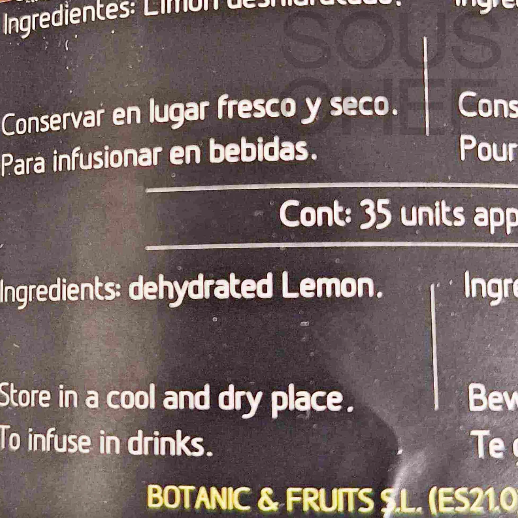 Botanic & Fruits Dried Lemon Slices in Jar, 55g Outlet