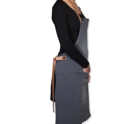 Dutchdeluxes Canvas BBQ Apron in Washed Grey