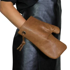 Dutchdeluxes Leather Oven Glove in Vintage Camel Discount
