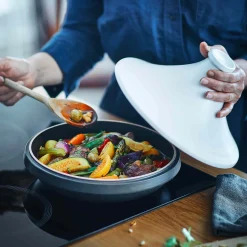 Emile Henry Delight Black & White Ceramic Induction Tagine Clearance