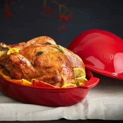 Emile Henry Red Chicken Brick Cooker, 9 Litre Discount