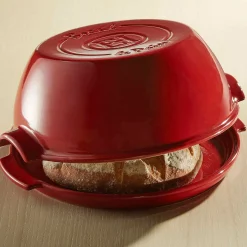 Emile Henry Red Round Bread Baker Discount