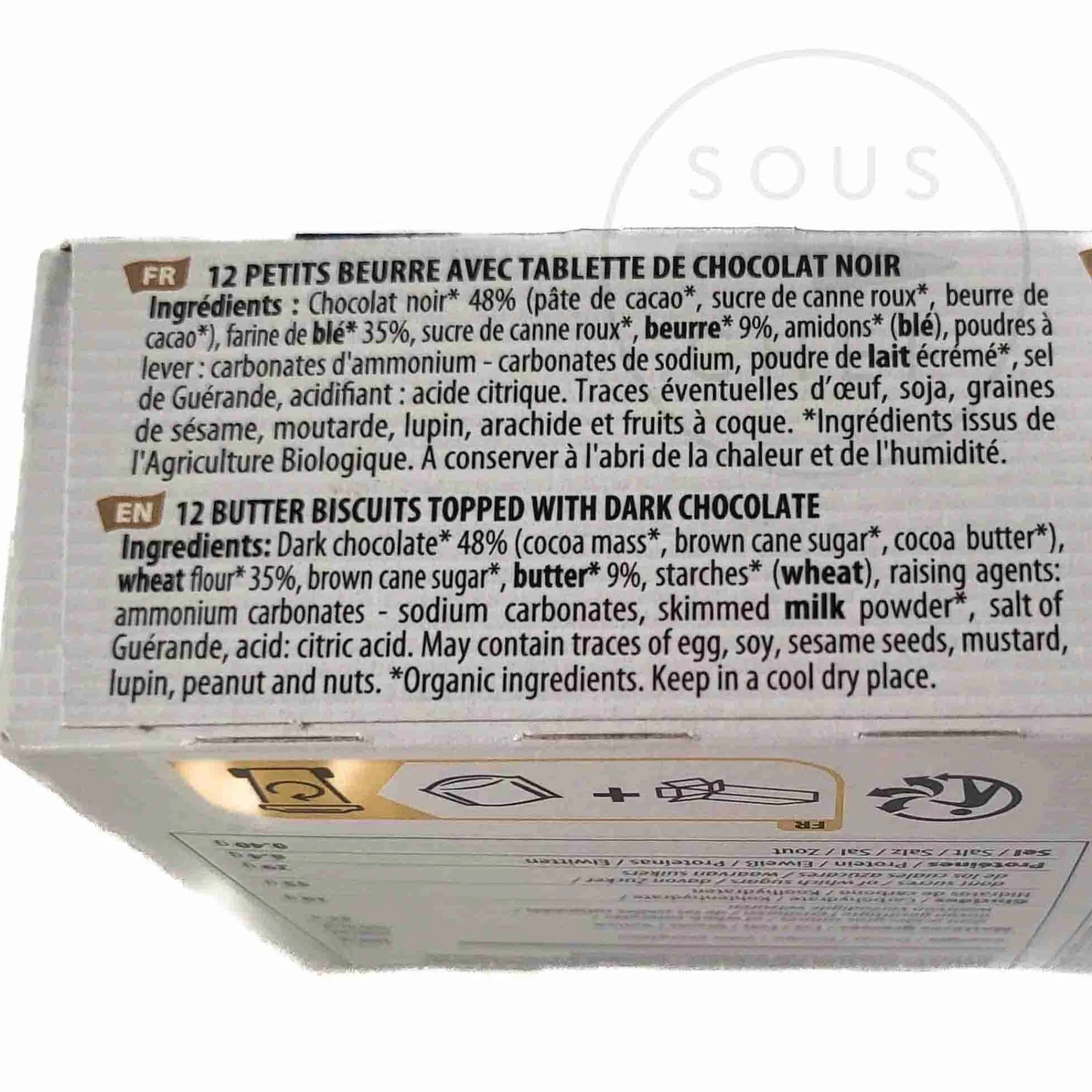 Filet Bleu Organic Butter Biscuits With Dark Chocolate, 150g Best
