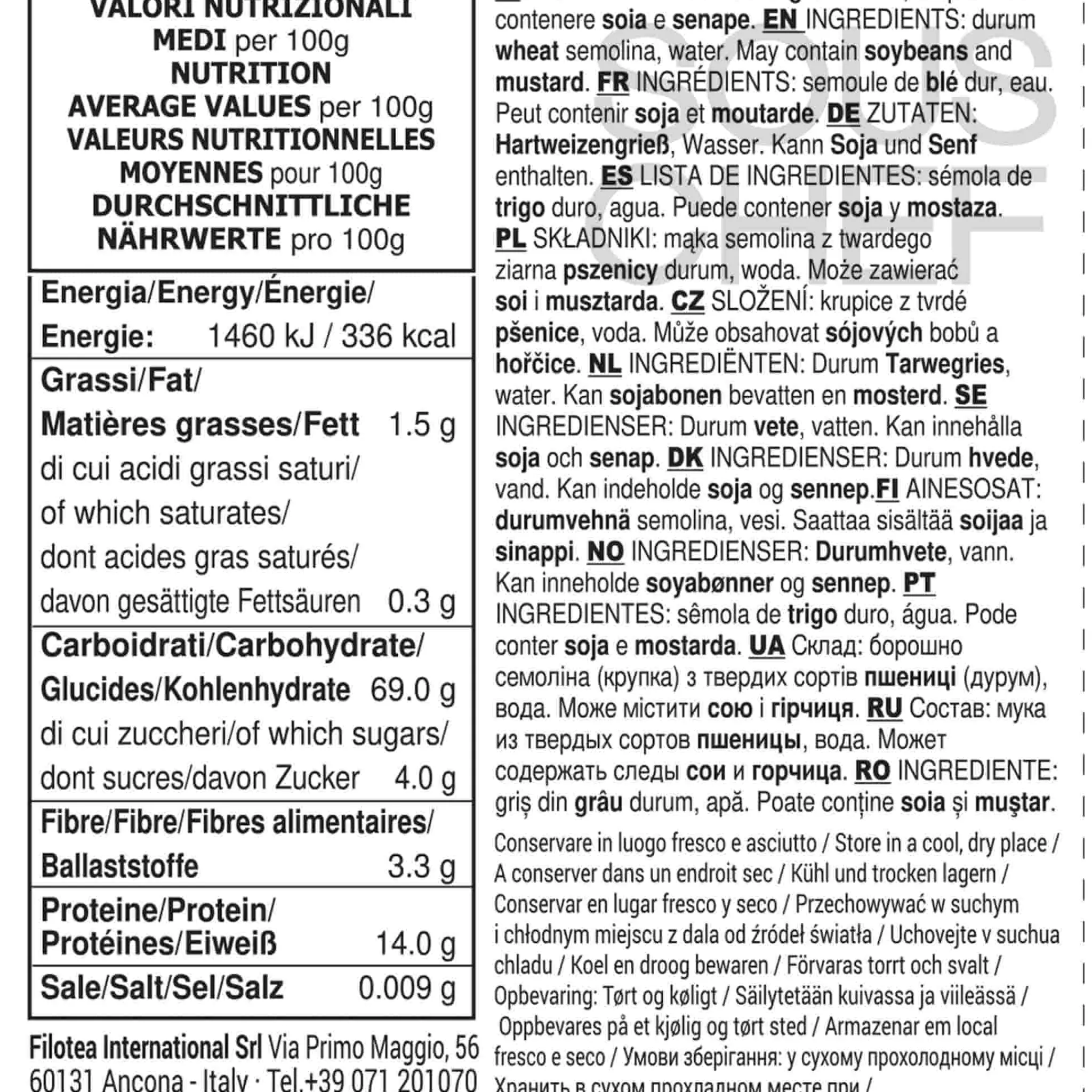 Filotea Reginette Durum Wheat Semolina Pasta, 500g Hot