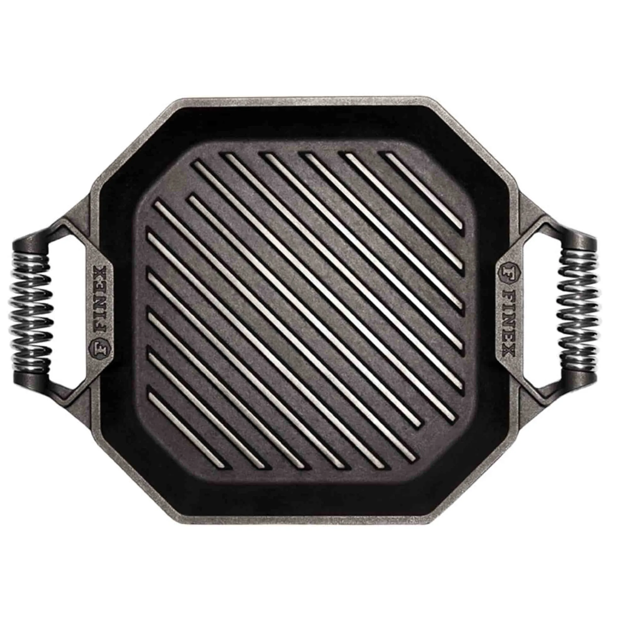 Finex Cast Iron Grill Pan with 2 Handles, 30cm (12inch) New