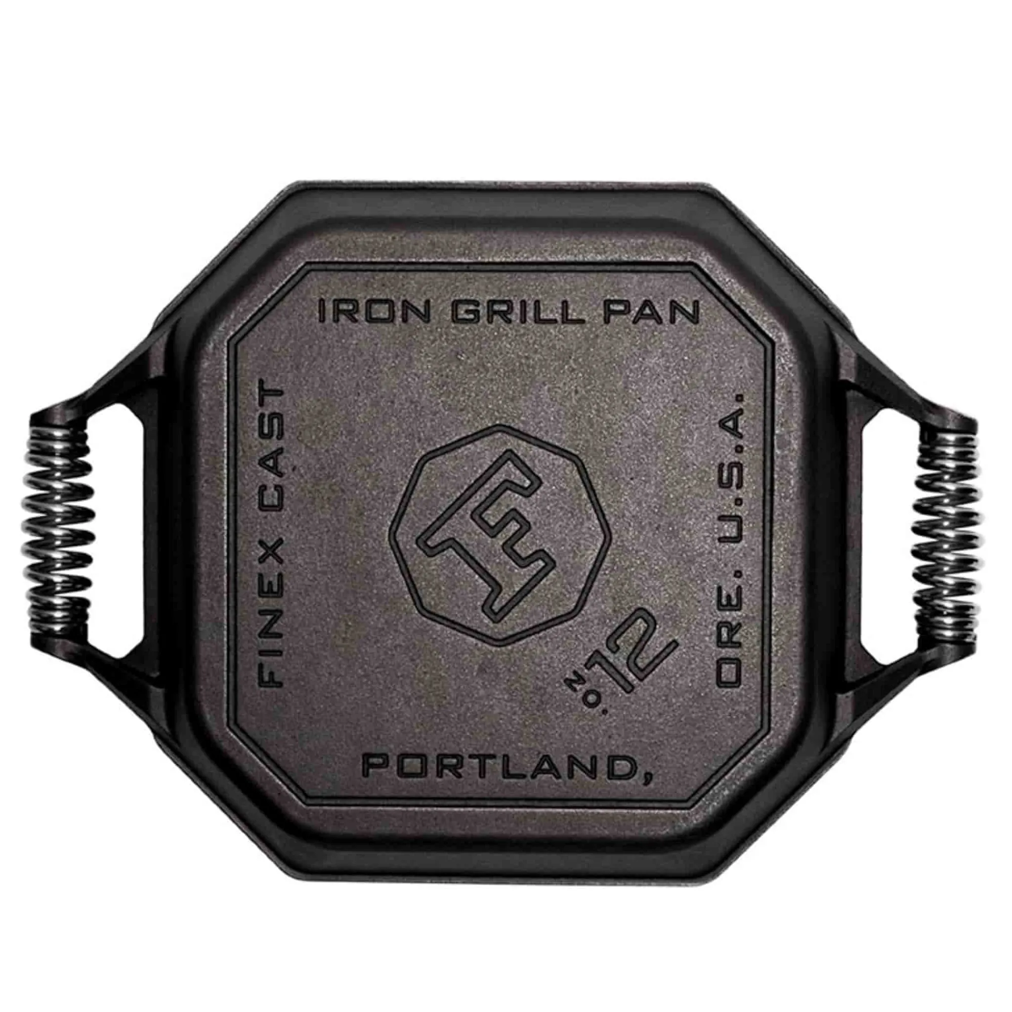 Finex Cast Iron Grill Pan with 2 Handles, 30cm (12inch) New