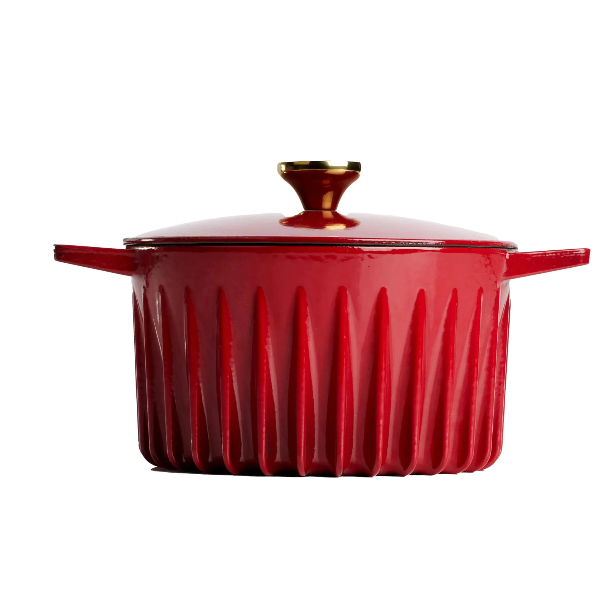 FIREUP Red Cast Iron Dutch Oven, 26cm Best