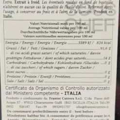 Frantoi Cutrera Sicilian PGI Extra Virgin Olive Oil New