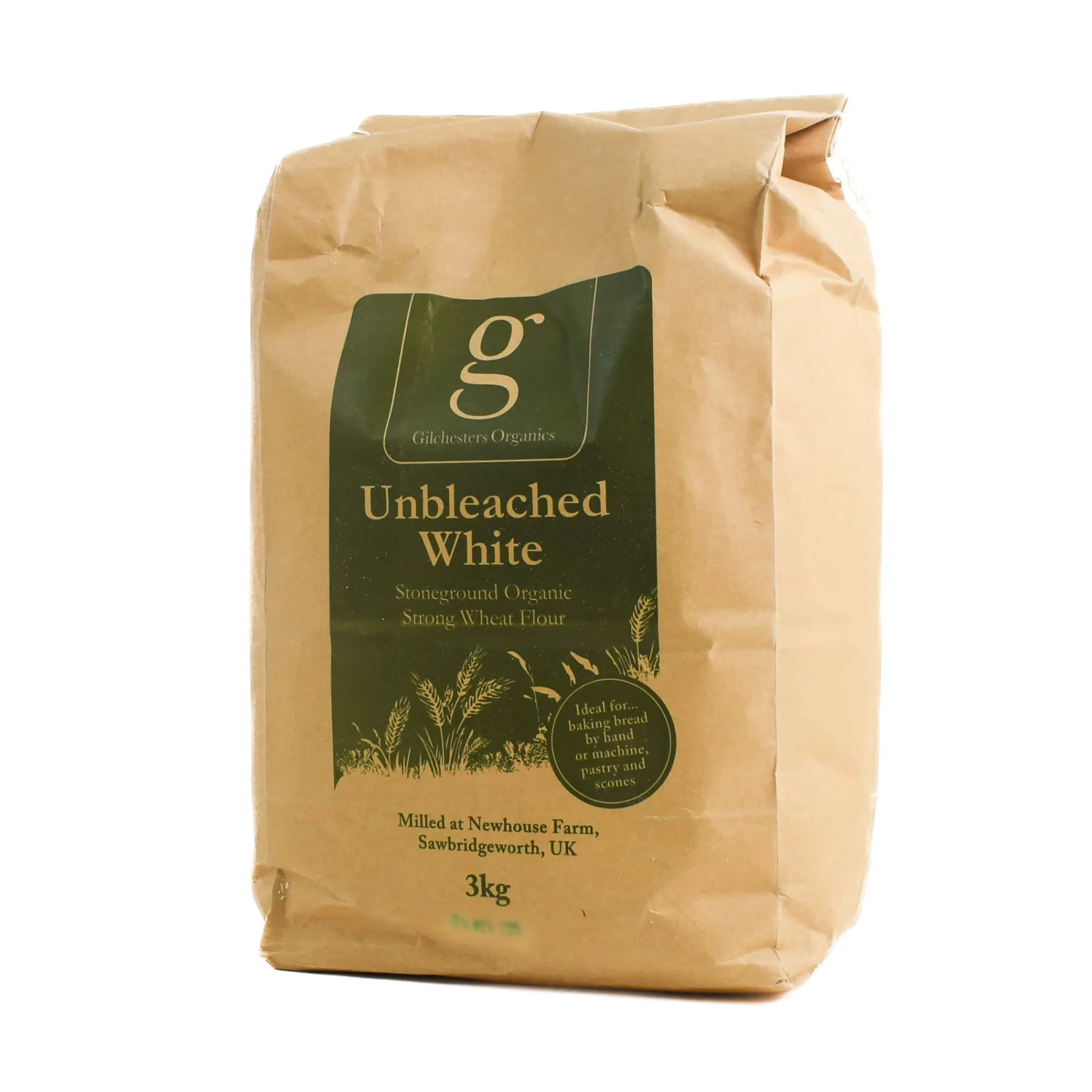 Gilchesters Gilchesters Organic White Strong Unbleached Flour, 3kg Sale